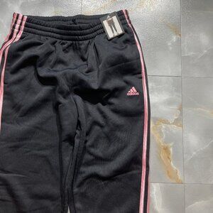 Black And Pink Strip Adidas Track Pants Kid Sz XL NWT
